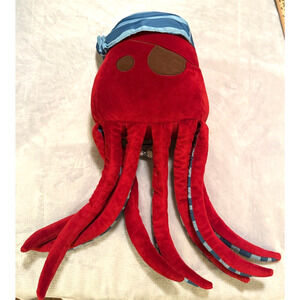 Circo Octopus Pirate Adventure Pillow Eye Patch 22” Plush Nautical Target Red
